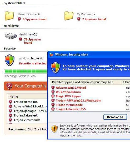 Fake anti-virus/spyware MenaceRescue