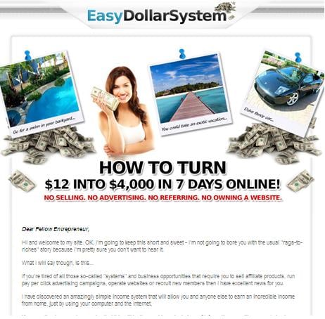 Scamming Websites easydollarsystem.com