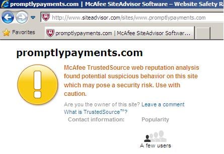McAfee Secure www.promptlypayments.com