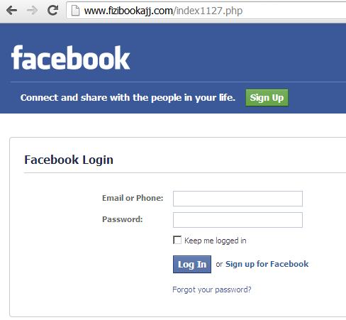 Phishing Facebook Websites: www.fizibookajj.com and www.nameitvid.com
