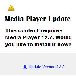 Media Player Upgrade Media Player Upgrade