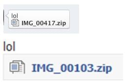 The Malicious Facebook Chat Message - lol IMG_00417.zip - IMG_00103.zip