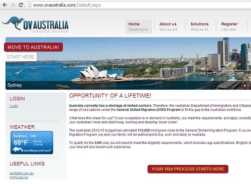 The Canadian Visas and Immigration Advice Website www.ovaustralia.com