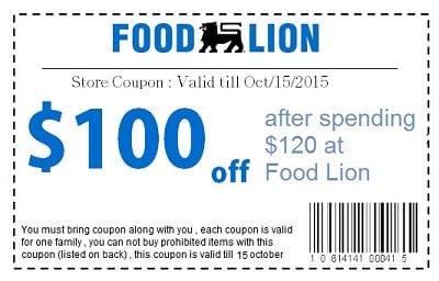 Food Lion is Giving Away $100 FREE Vouchers