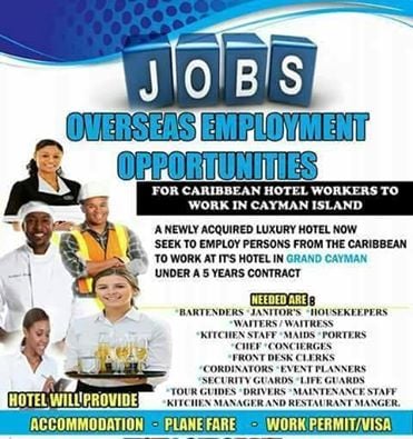 Cayman Islands Overseas Employment Opportunities for Caribbean Hotel Workers Scam