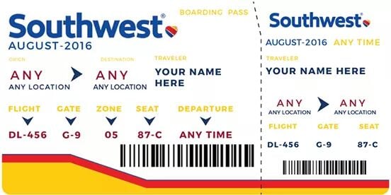 Southwest ticket