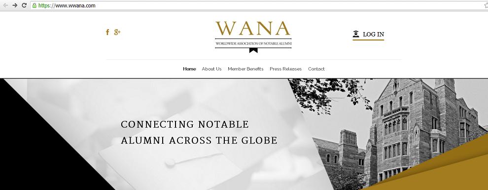 Worldwide Association of Notable Alumni - www.wwana.com