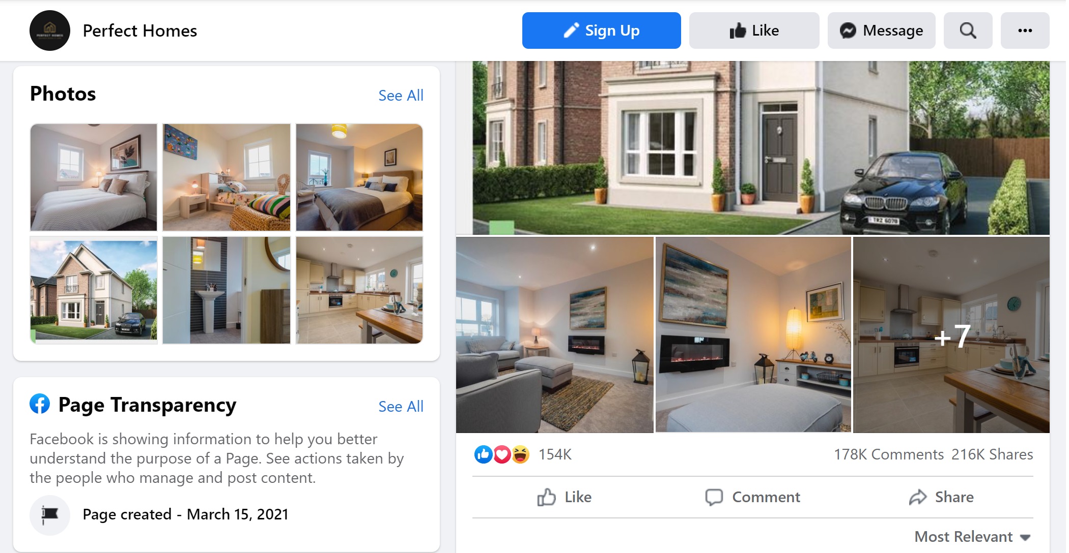 Perfect Homes Facebook Competition