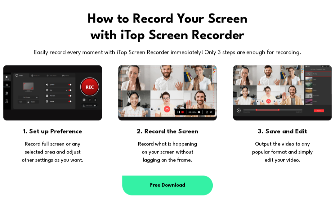 Launch iTop Screen Recorder
