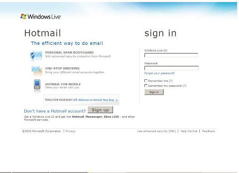 Phishing email message from www-stilters-com targeting Hotmail accounts