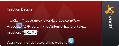 Avast blocking website survey-awardz-place.com