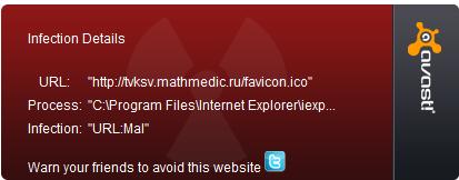 Avast blocking website tvksv.mathmedic.ru/