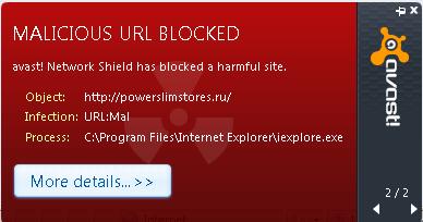 Avast free anti-virus blocking powerslimstores.ru