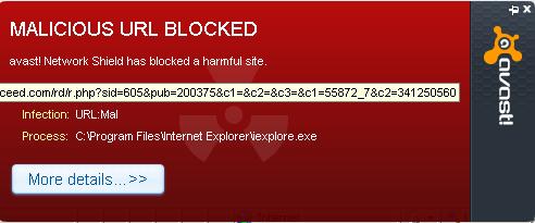 Website twincute.com blocked by Avast Free Anti-virus