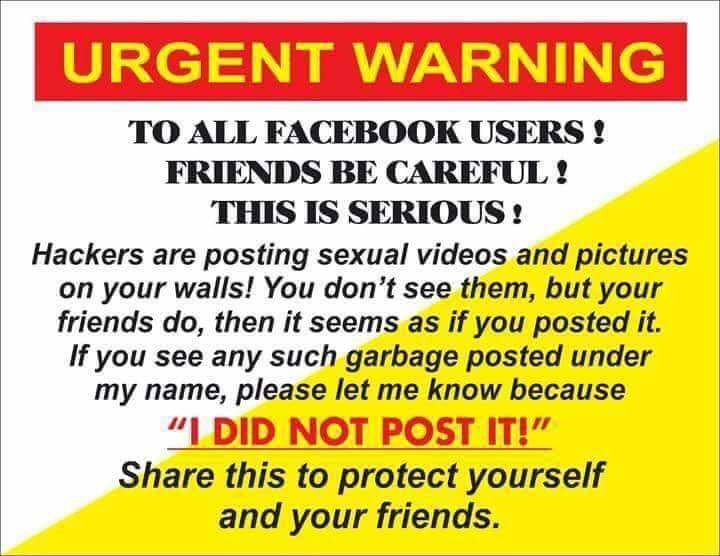 URGENT Warning  To All Facebok Users Friends be Careful! This is serious