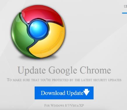 Google Chrome Web Browser Malicious Update Malicious Webpage
