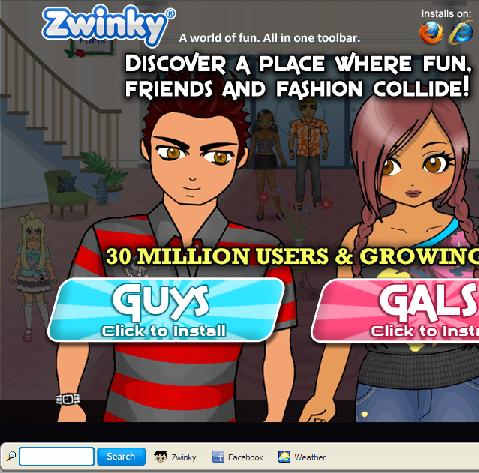 www.zwinky.com website