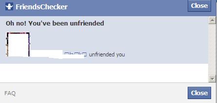 friendschecker unfriended notification