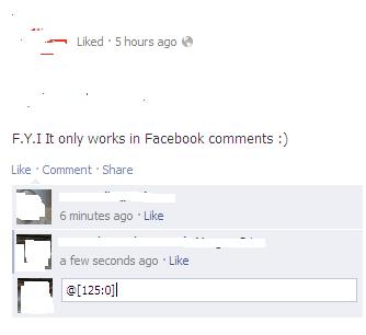 Facebook comment screen