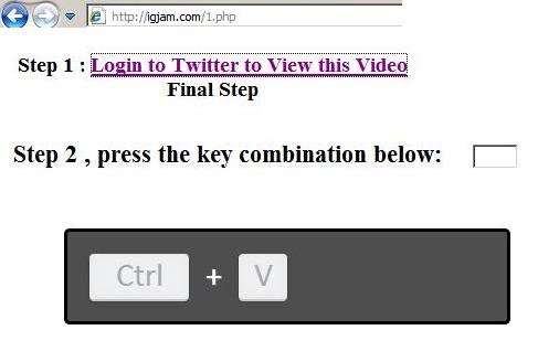 CTRL V Twitter combination at igjam.com