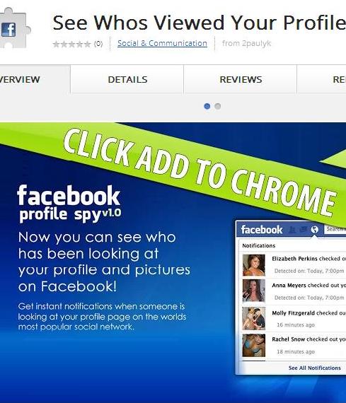 Chrome Store App See Whos Viewed Your Profile