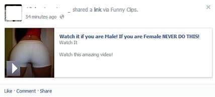 Watch it if you are Male! If you are Female NEVER DO THIS! Facebook Post