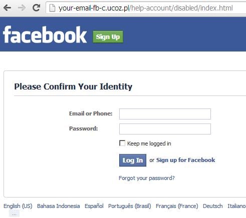 Phishing Facebook website hxxp://your-email-fb-c.ucoz.pl