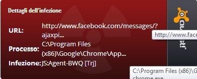 Avast blocking facebook message