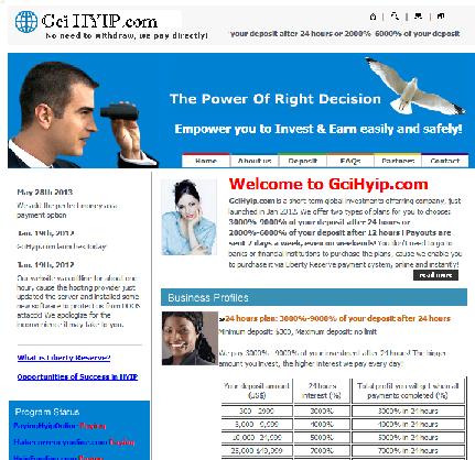 website www.gcihyip.com