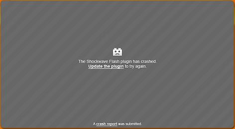 The "The Shockwave Flash plug-in has crashed" Fake Message or Advertisement