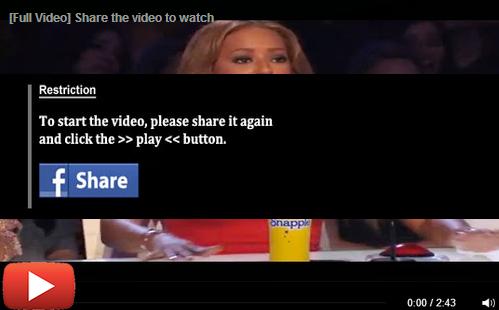 he Facebook Post of the ‘Death In Live Show’ Facebook Share Scam