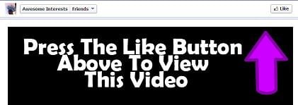 Press the like button above to view this video - Facebook Like Scam