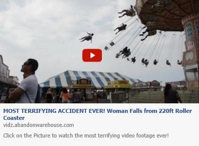 Most Terrifing Accident Ever! Woman Falls from 220ft Roller Coaster' Fake Facebook Post