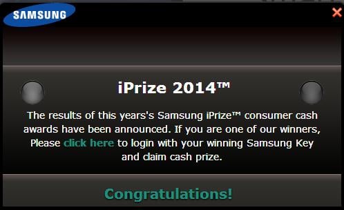 Samsung iPrize 2014 Consumer Cash Awards