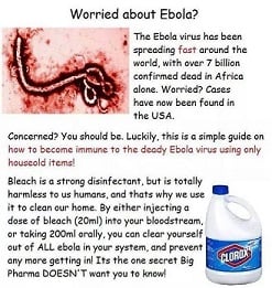 Ebola and Bleach hoax