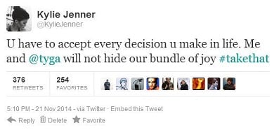 Kylie Jenner Fake Tweet
