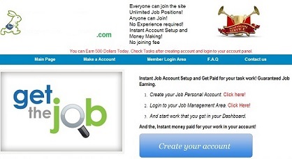 The Fake Internet Job Website - www.thereferralpay.com