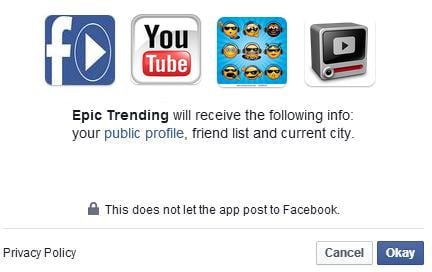 Epic Trending Facebook Access Request