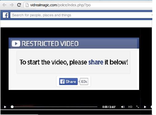 Fake Facebook www.vidrealmagic.com