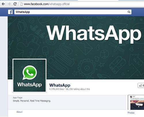 The Legitimate Facebook Whatsapp page