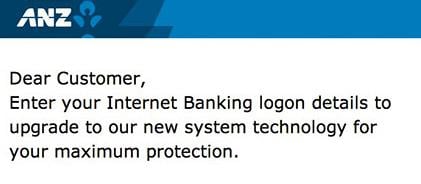 The ANZ Secure Alert Phishing Scam