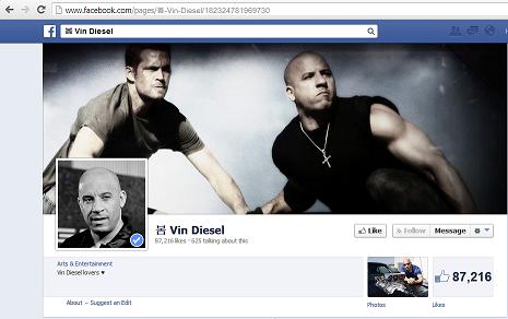 The Fake Vin Diesel Facebook Page