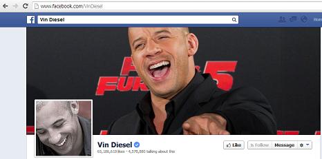 The Legitimate Vin Diesel Facebook Page