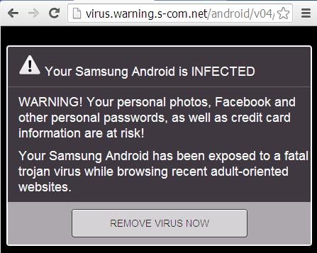 Your Samsung Android is INFECTED WARNING!