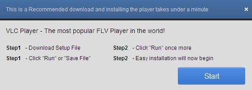 fake VLC Player - The most popular FLV Player in the world!