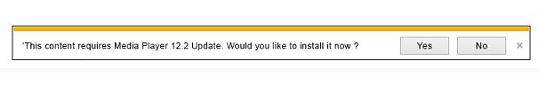 This content requires Media Player 12.2 Update. Would you like to install it now?