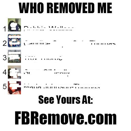 The Fake "Who Removed Me" Image Facebook Post