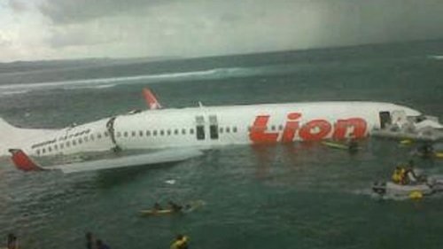 Lion Air plane that crashed into the sea off Bali in 2013