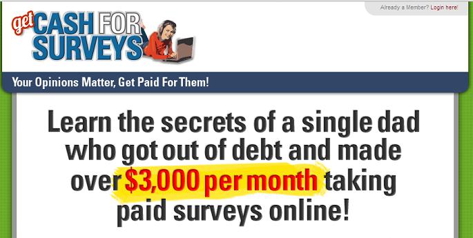 Websites surveyegg.com and www.getcashforsurveys.com