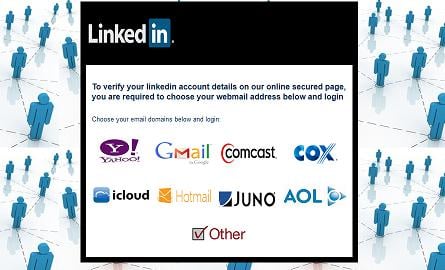 Fake LinkedIn Website